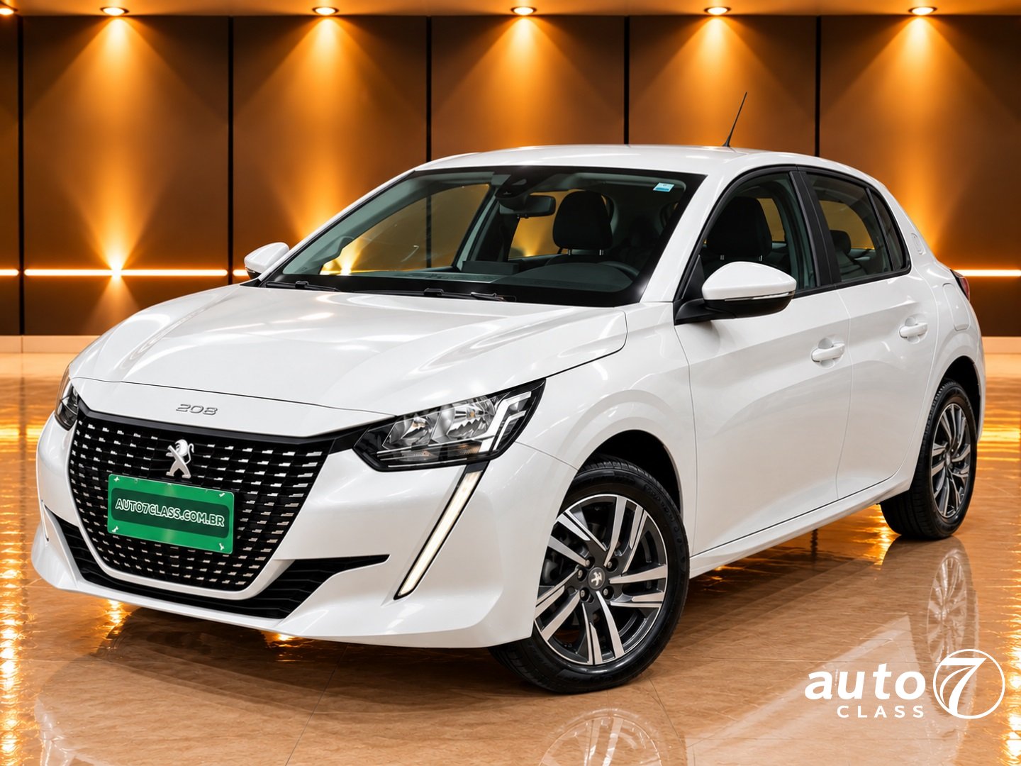 PEUGEOT 208 1.6 16V FLEX ALLURE AT6 Branco - Auto7 Class
