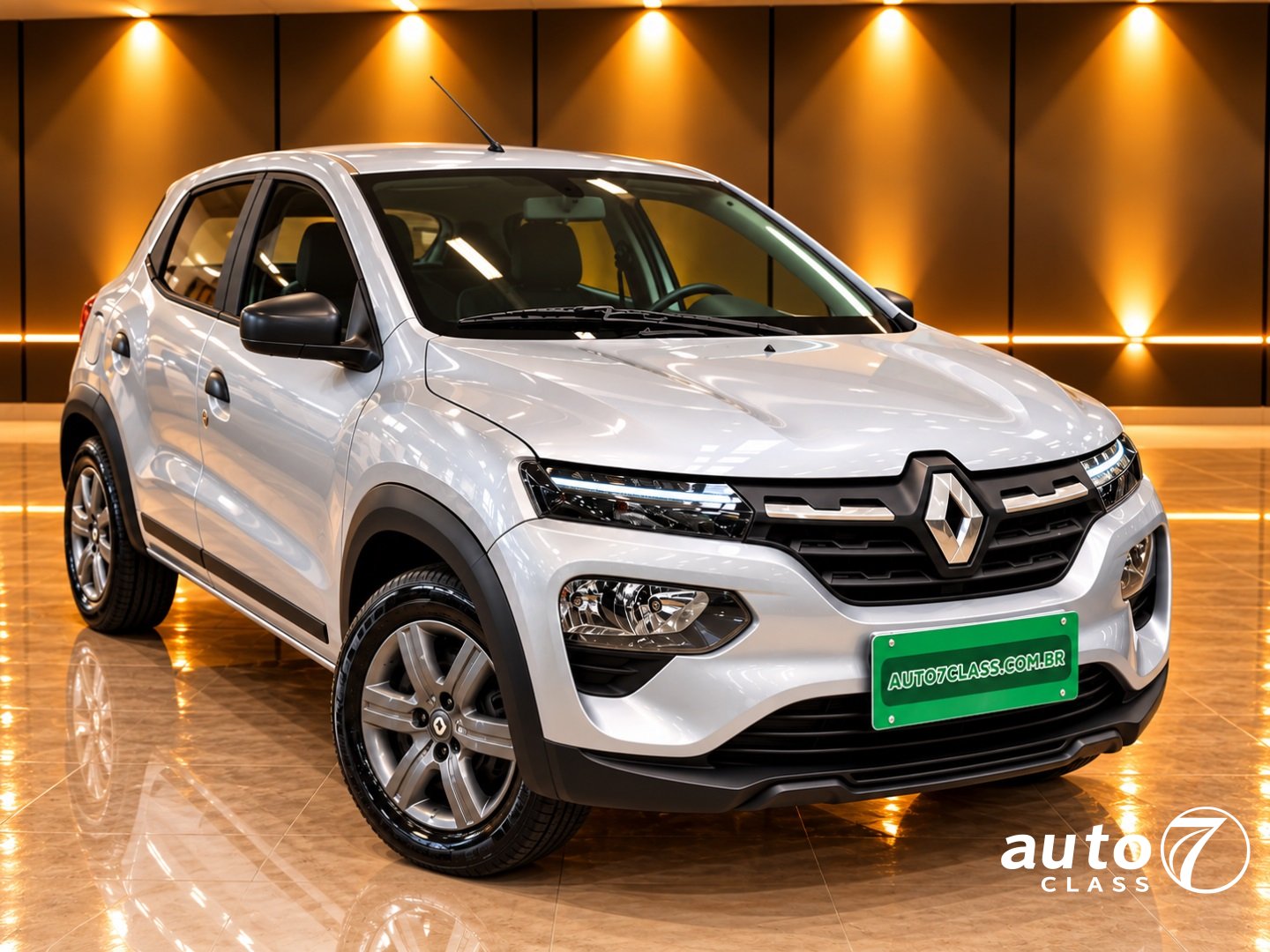 RENAULT KWID 1.0 12V SCE FLEX ZEN MANUAL Prata - Auto7 Class